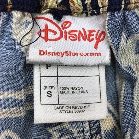 DISNEY Store Skirt Hawaiian Luau Mickey Mouse Goofy Donald Pluto Tropical Small - Picture 8 of 9